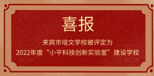 “小平科技創(chuàng)新實(shí)驗(yàn)室”落戶來賓市培文學(xué)校啦~